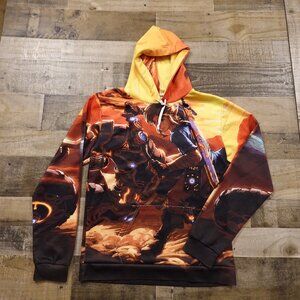 Zelda Link pullover hoodie sweater men's medium Breathe of the Wild master sword